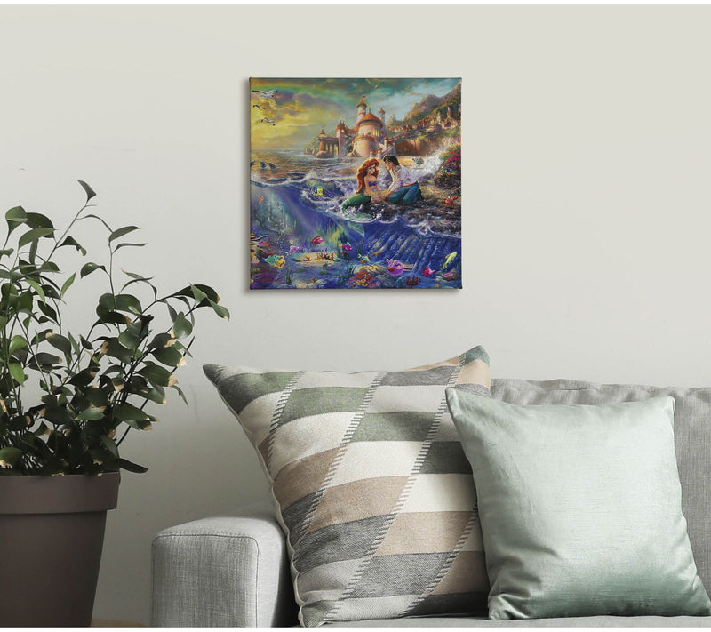 Thomas Kinkade The Little Mermaid - 14" x 14" Gallery Wrap — View 2
