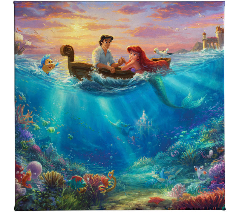 Thomas Kinkade Mermaid Falling in Love - 14x14Gallery Wrap — Main view
