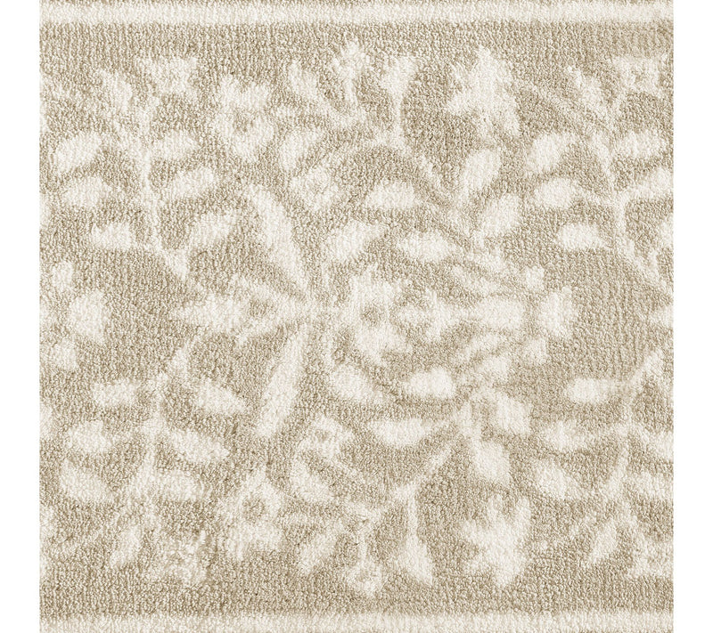 Martha Everyday Floral Vines Light Beige 30X20Bath Rug — View 2