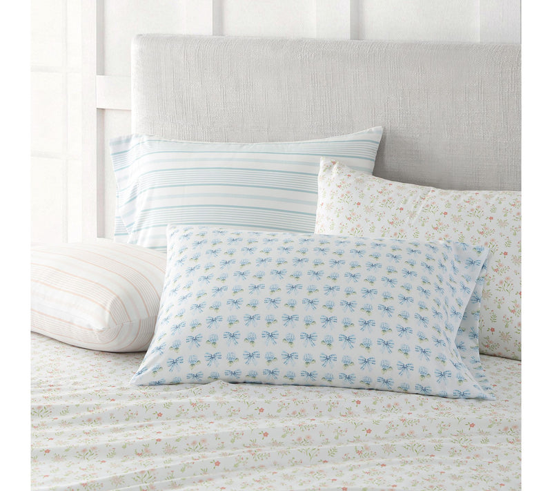 Martha Everyday Madison Stripe Blue Full SheetSet — View 8