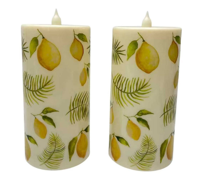 "As Is" Temp-tations S/2 8" Outdoor Fiberoptic Candles — View 18