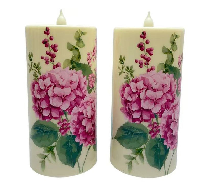 "As Is" Temp-tations S/2 8" Outdoor Fiberoptic Candles — View 20