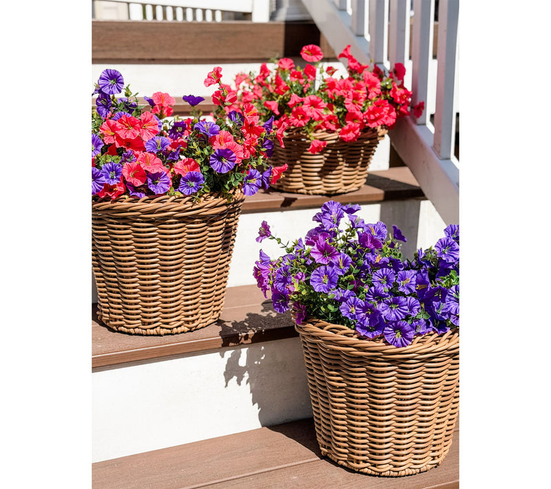 "As Is" Simply Stunning S/4 14" Morning Glory Floral Stems by Janine — View 7