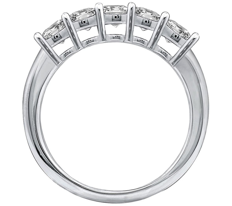 Diamonique 1.00 cttw Princess Cut Ring, Platinum Clad — View 2