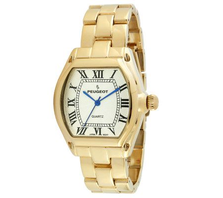 Peugeot Women's Goldtone Roman Numeral BraceletWatch — Main view