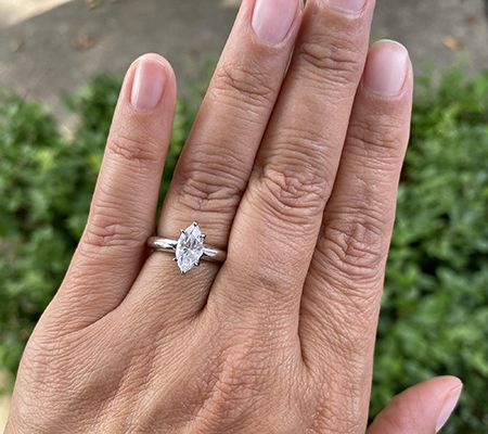 Diamonique 1.00 cttw Solitaire Ring, Platinum Clad — View 15