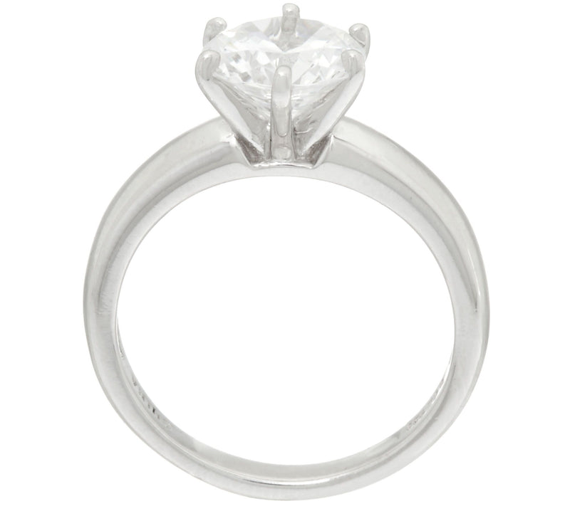 Diamonique 2.00 cttw Solitaire Ring, Platinum Clad — View 14