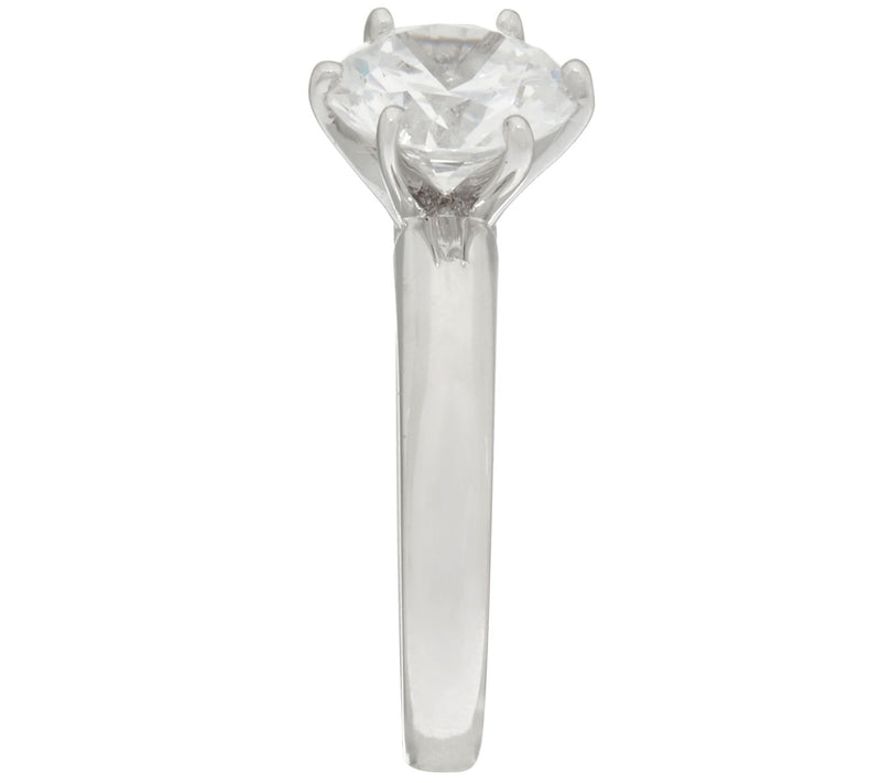 Diamonique 2.00 cttw Solitaire Ring, Platinum Clad — View 13