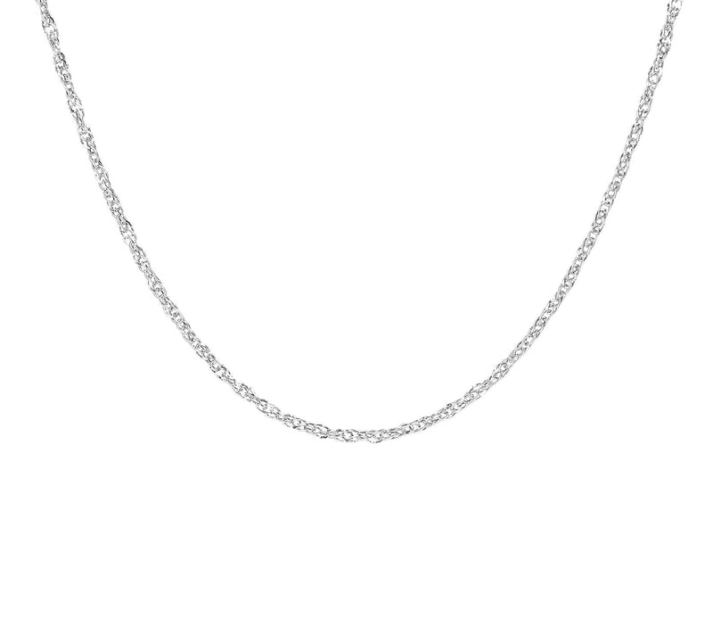 Milor Gold 15" Polished Singapore Chain, 14K — View 5