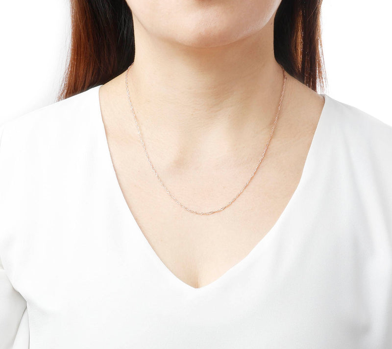 Milor Gold 20" Polished Singapore Chain, 14K — View 9