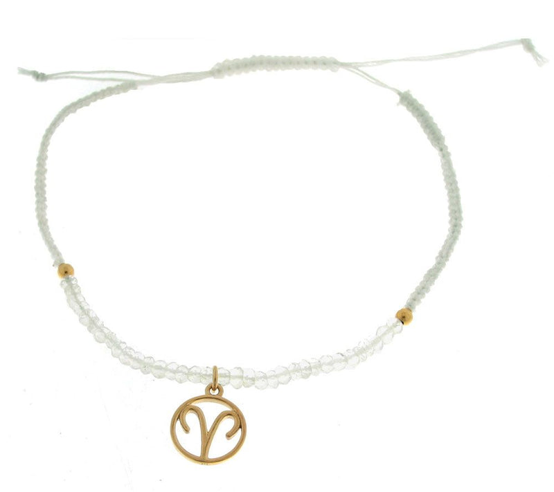 Artisan Crafted Gemstone Zodiac Bracelet, Sterling/14K — View 22