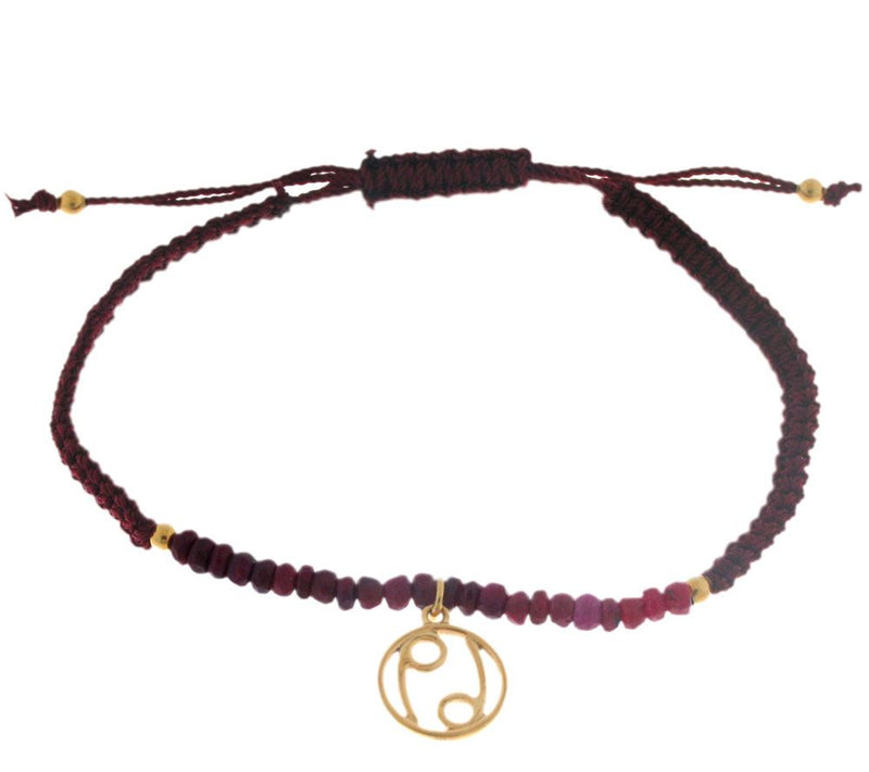 Artisan Crafted Gemstone Zodiac Bracelet, Sterling/14K — View 6