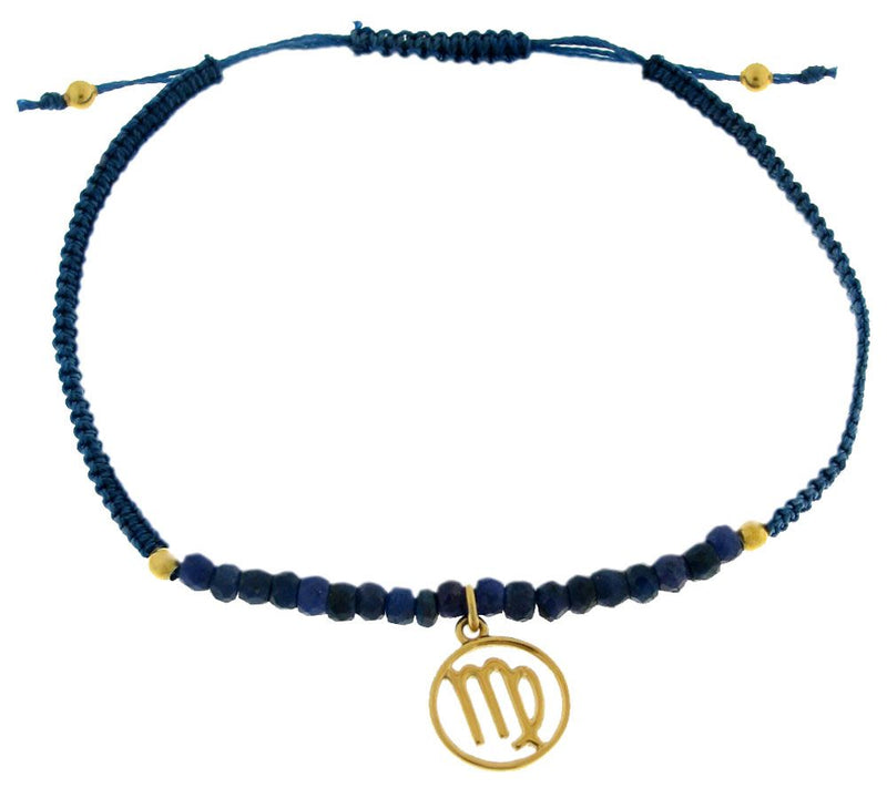 Artisan Crafted Gemstone Zodiac Bracelet, Sterling/14K — View 25