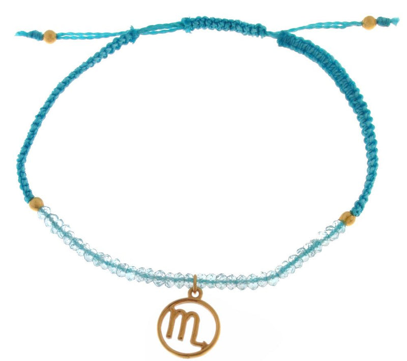 Artisan Crafted Gemstone Zodiac Bracelet, Sterling/14K — View 20