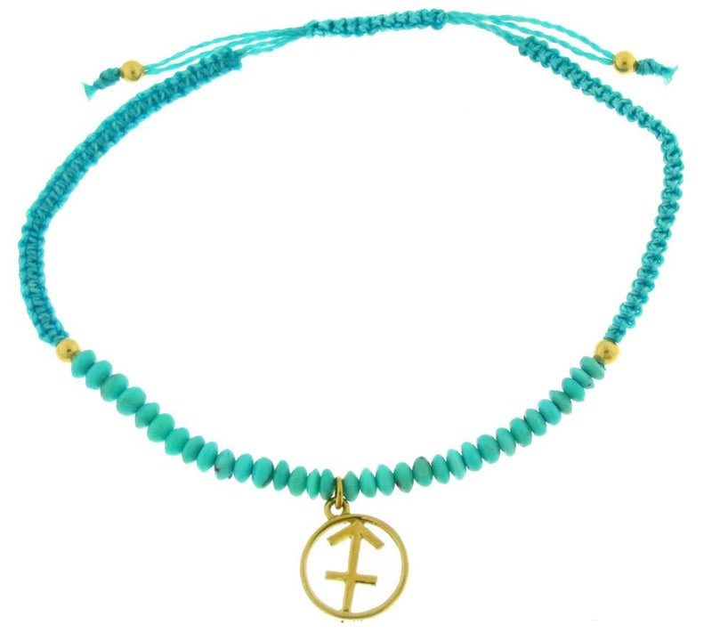 Artisan Crafted Gemstone Zodiac Bracelet, Sterling/14K — View 18