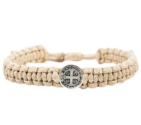 My Saint My Hero Men's Silvertone ONE Blessin gBracelet — View 7