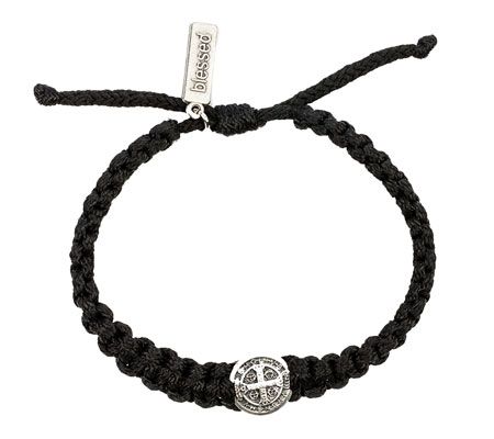 My Saint My Hero Men's Silvertone ONE Blessin gBracelet — Main view