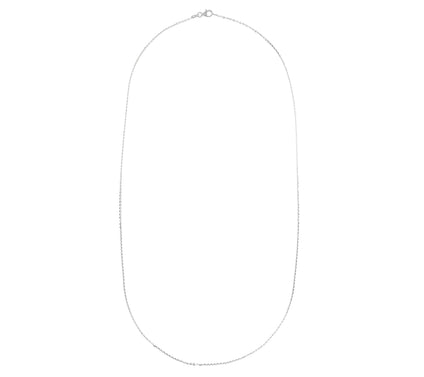 UltraFine Silver 24" Forzatina Diamond-Cut OvalLink Chain