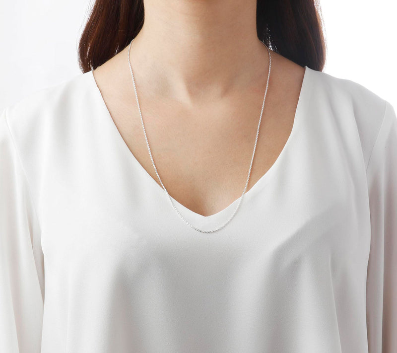 UltraFine Silver 24" Forzatina Diamond-Cut OvalLink Chain — View 3