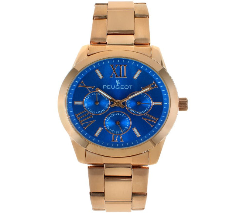 Peugeot Women's Rosetone Multifunction BraceletWatch — View 4
