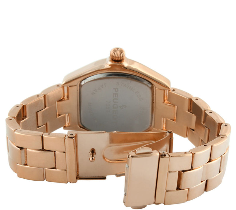 Peugeot Women's Rosetone Roman Numeral Bracelet Watch — View 2