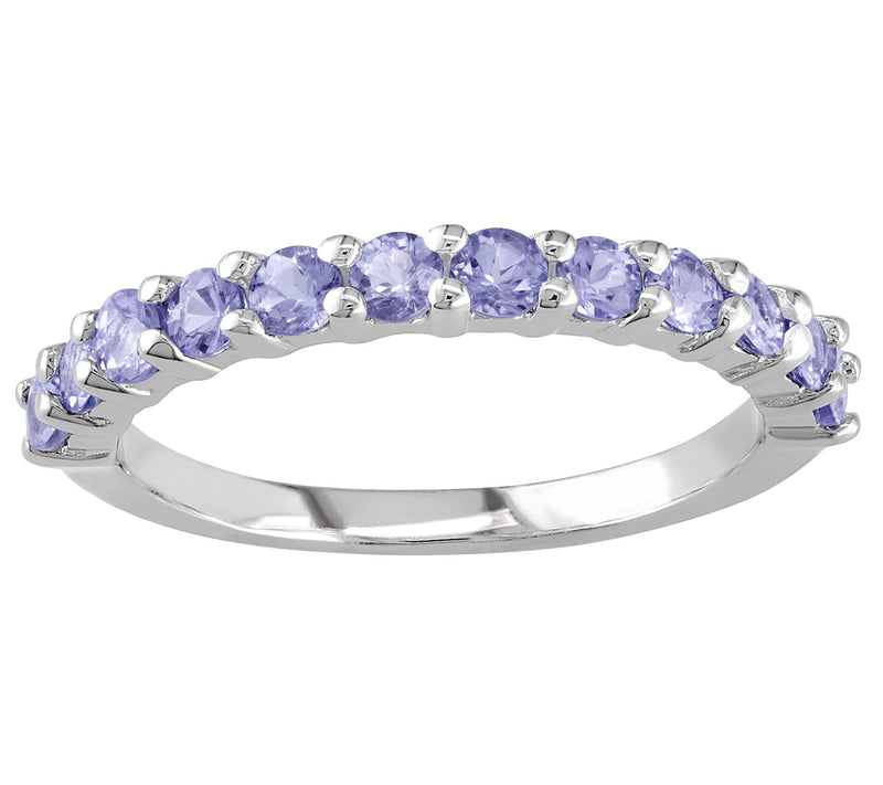 Sterling Silver 0.80 ct Tanzanite Band Ring — Main view