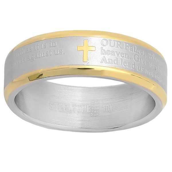 Steel by Design Our Father Prayer Ring — Main view