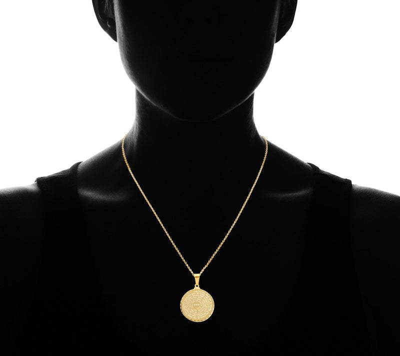 Steel by Design Round Our Father Prayer Pendant — View 9