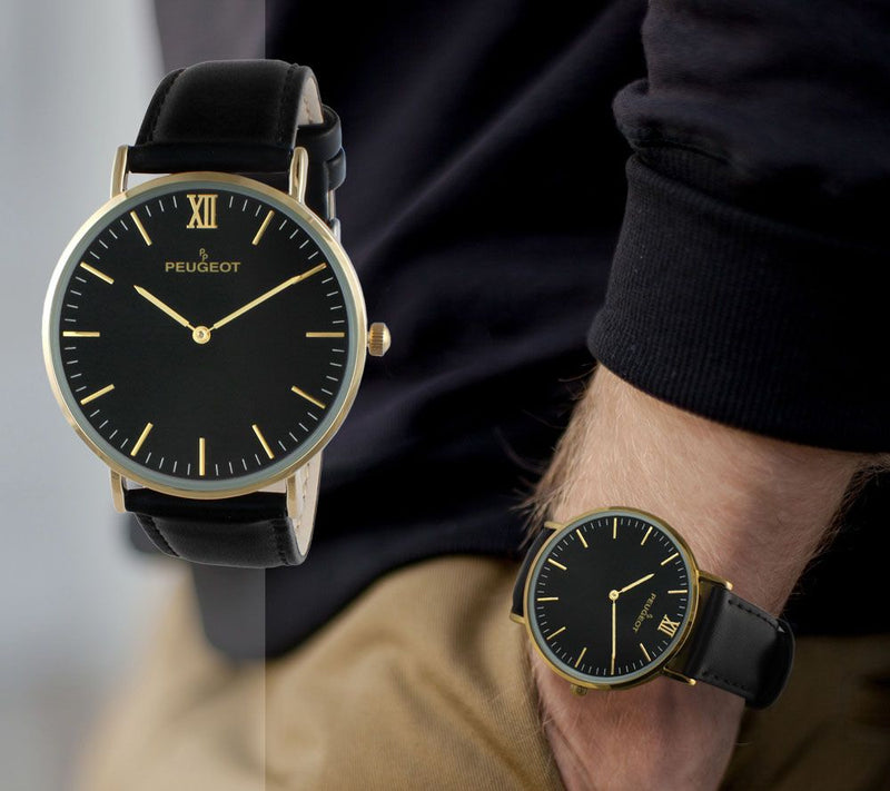 Peugeot Men's Slim Goldtone Watch — View 5