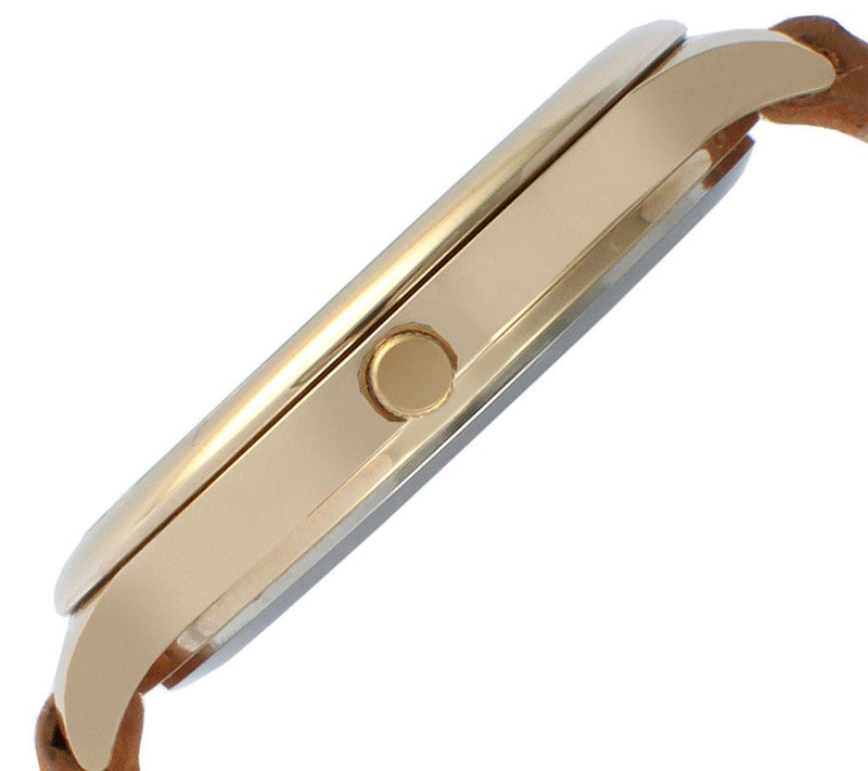 Peugeot Women's Multi-Function Tan Suede Watch — View 3