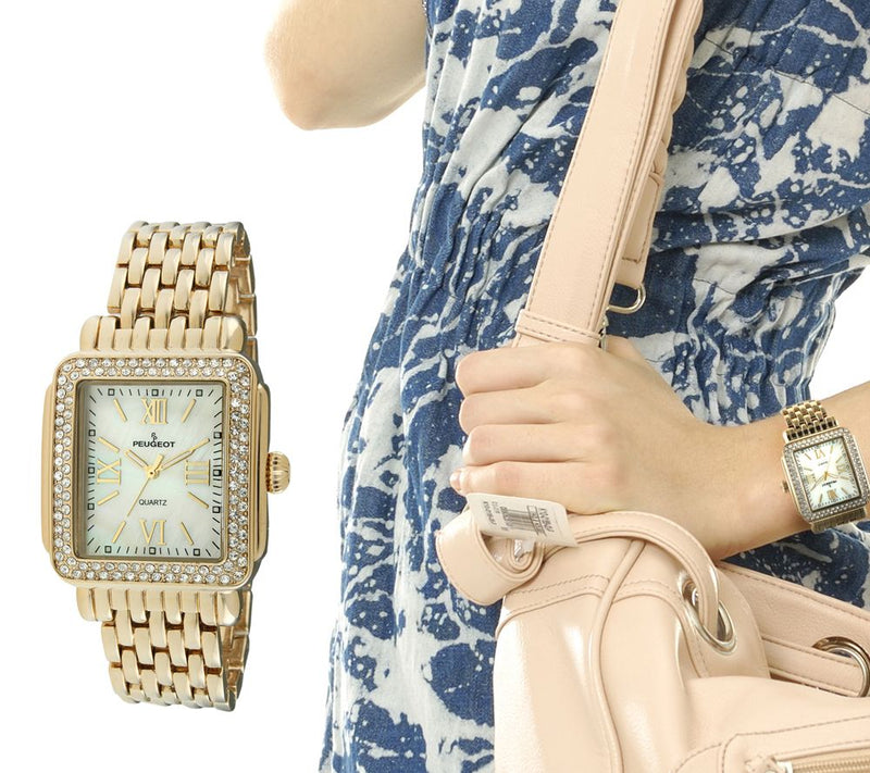 Peugeot Women's Goldtone MOP-Dial Bracelet Watch — View 5