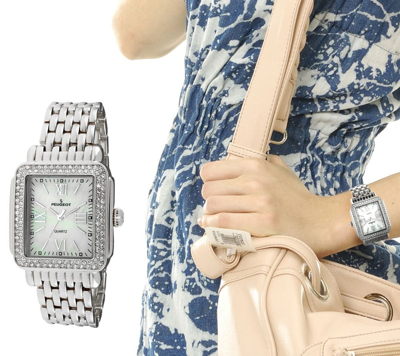 Peugeot Women's Silvertone MOP-Dial Bracelet Watch — View 5