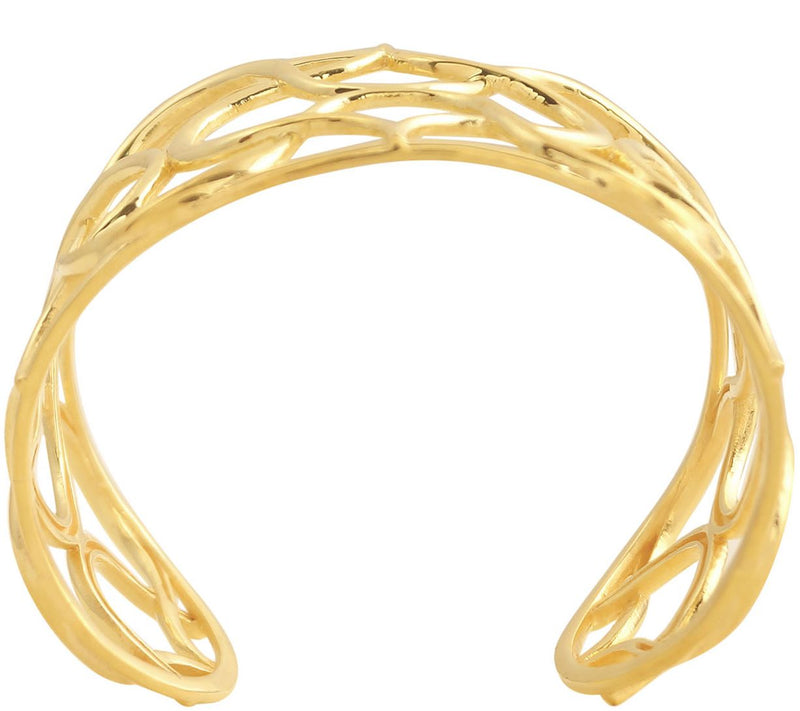 Sterling Moroccan Wave Cuff by Silver Style — View 6