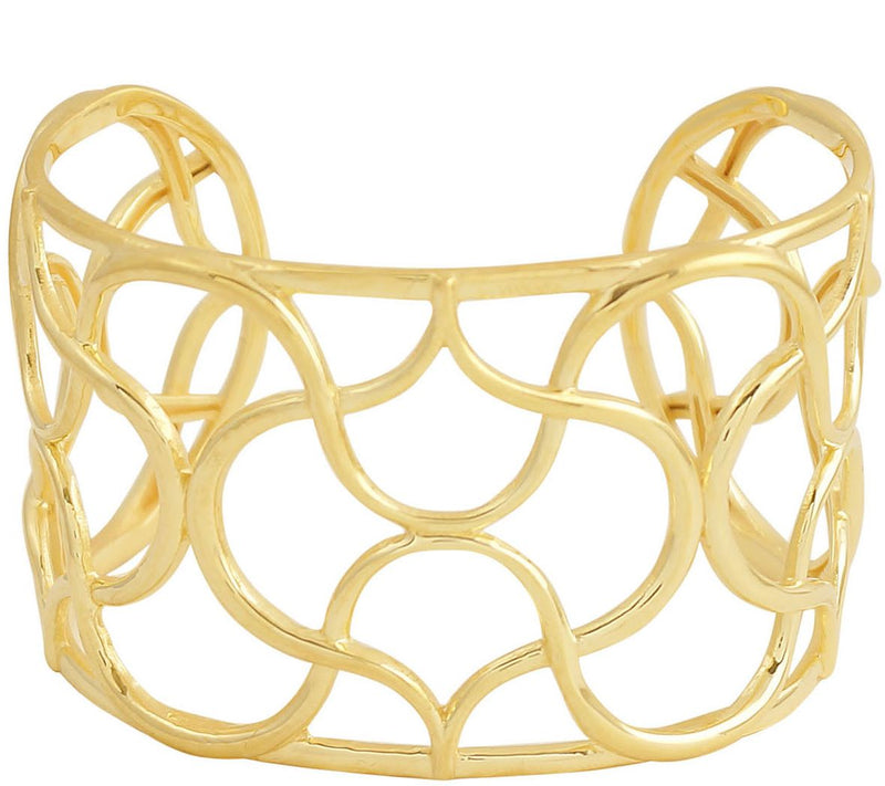 Sterling Moroccan Wave Cuff by Silver Style — View 3