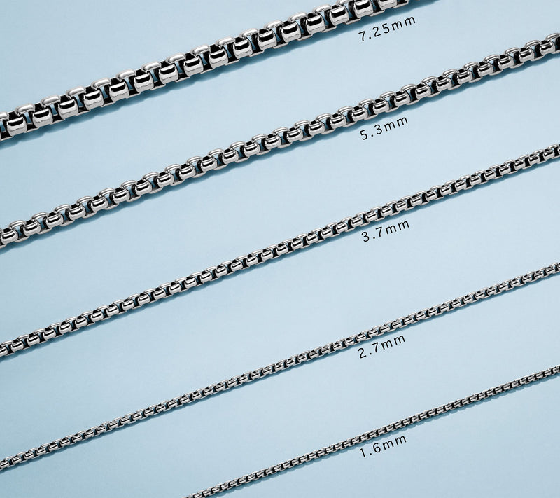 JAI Sterling Silver 2.7mm Box Chain Bracelet — View 5