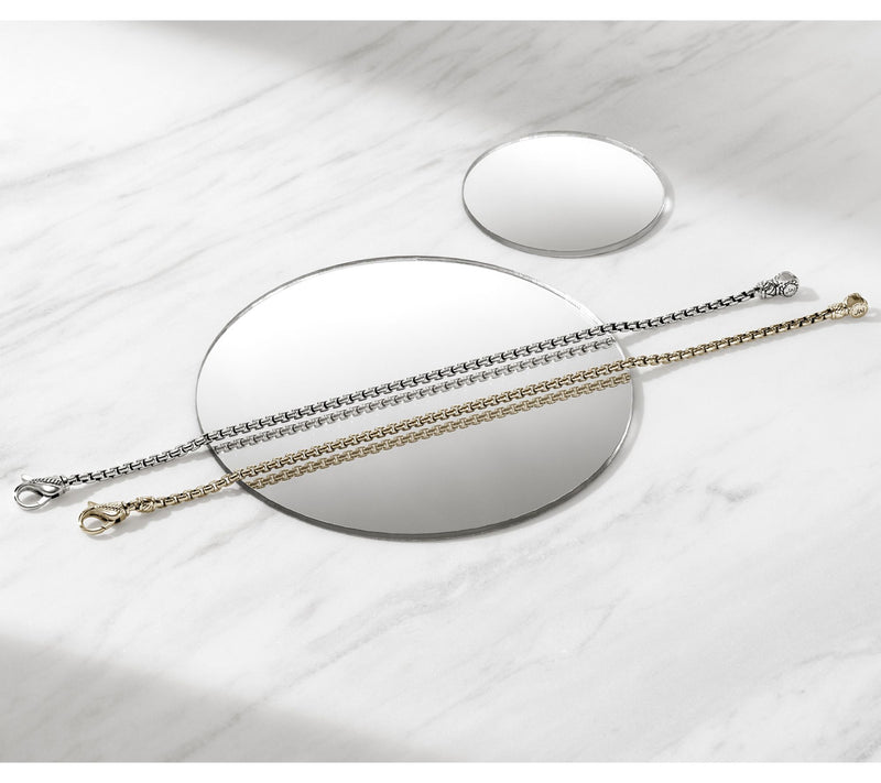JAI Sterling Silver 2.7mm Box Chain Bracelet — View 6