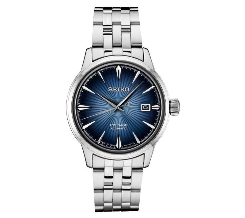Seiko Men's Automatic Blue Gradation StainlessWatch — View 3