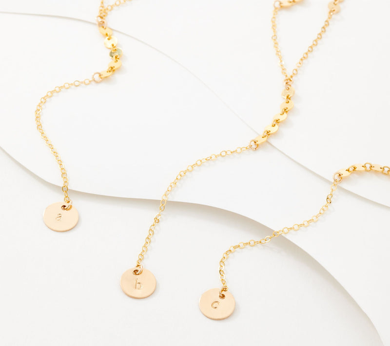 Taudrey Take The Plunge Initial Necklace — View 29