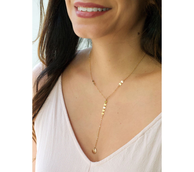 Taudrey Take The Plunge Initial Necklace — View 32