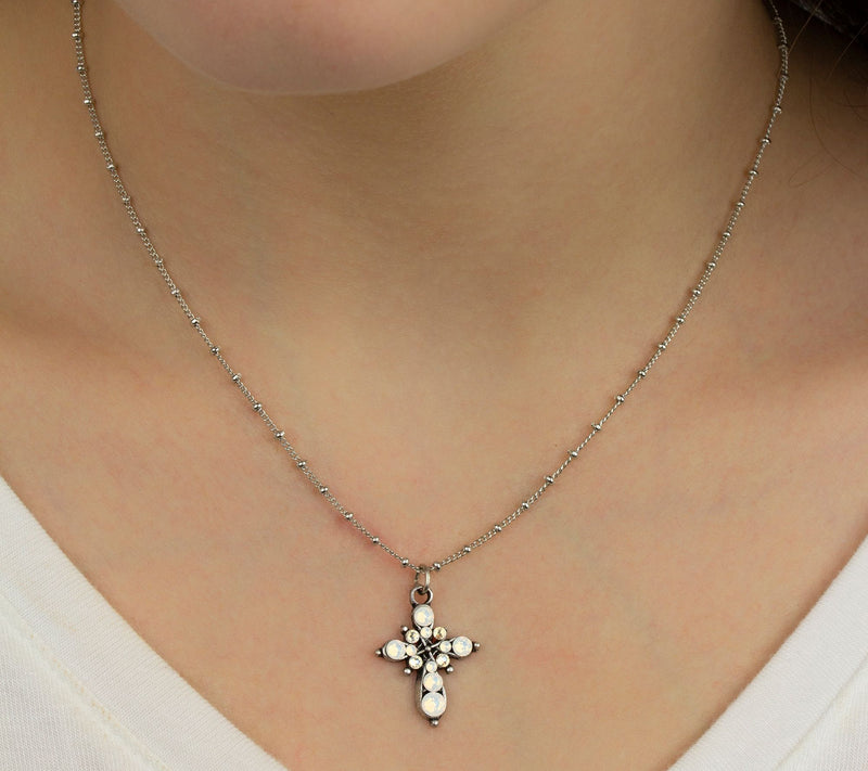 Anne Koplik Mini Cross Necklace — View 8