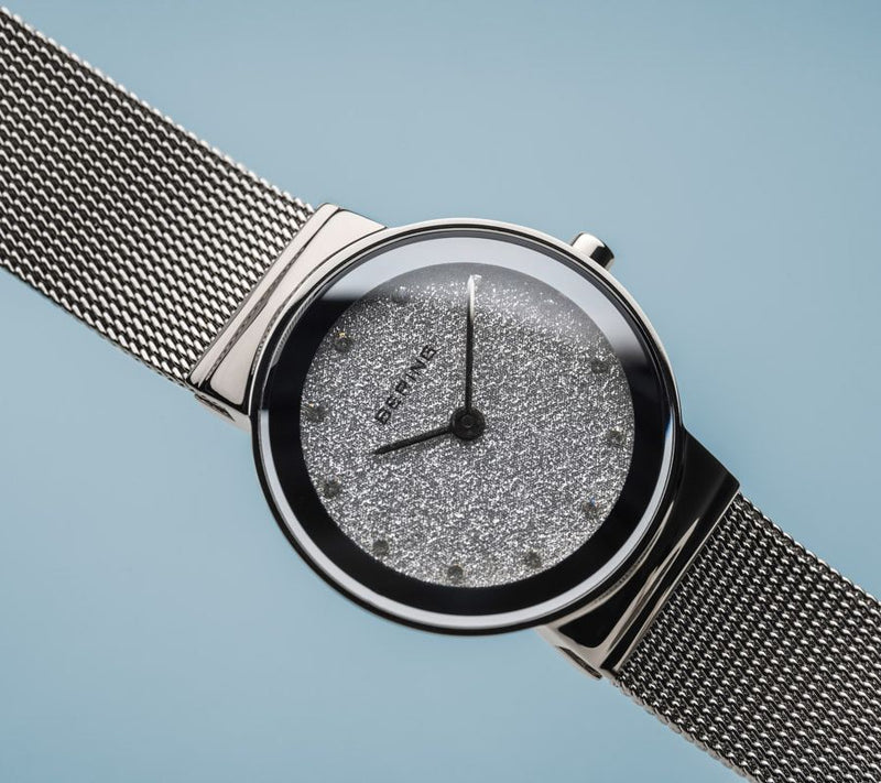 Bering Women's Stainless Steel Swarovski Crystal Dial Watch — View 7