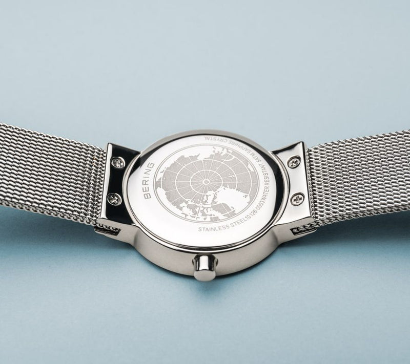 Bering Women's Stainless Steel Swarovski Crystal Dial Watch — View 5
