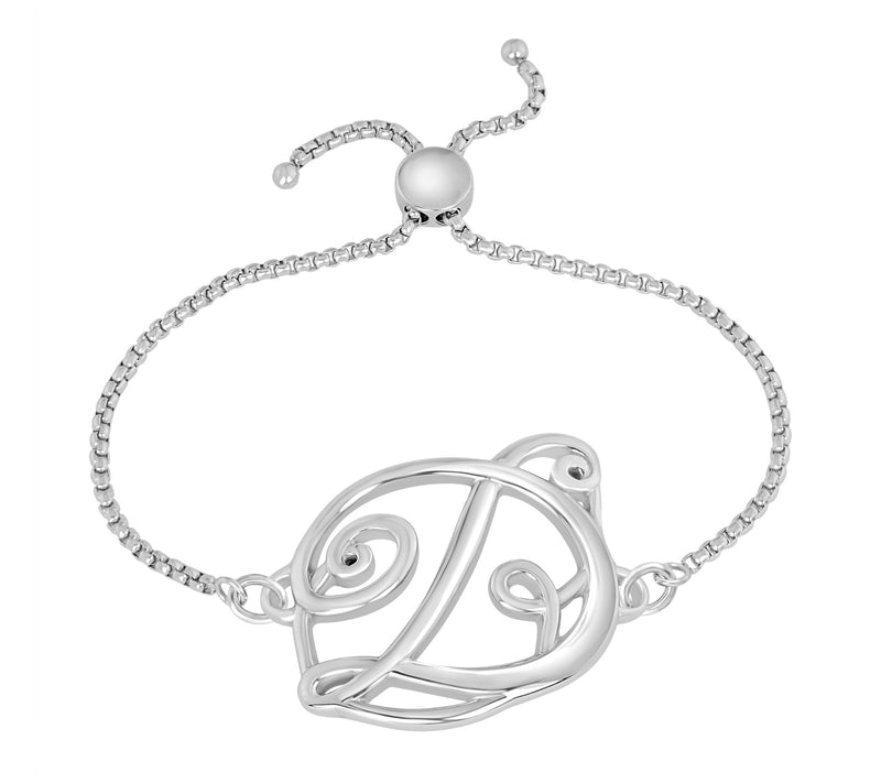 Steel by Design Adjustable Initial Bracelet — View 9
