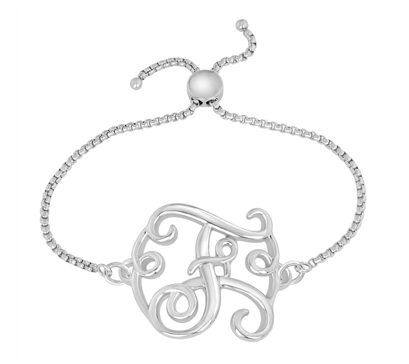 Steel by Design Adjustable Initial Bracelet — View 13
