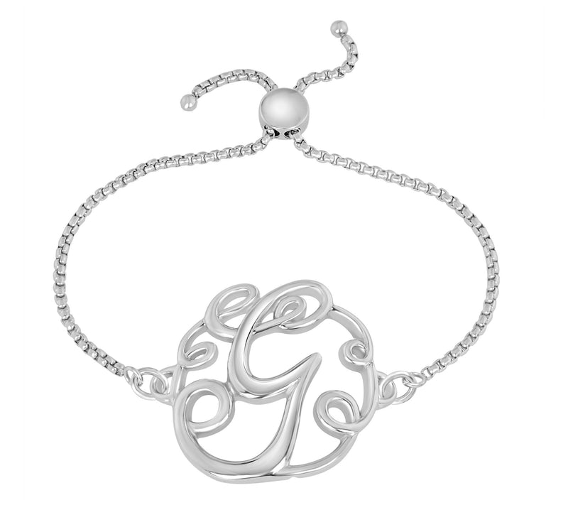 Steel by Design Adjustable Initial Bracelet — View 15