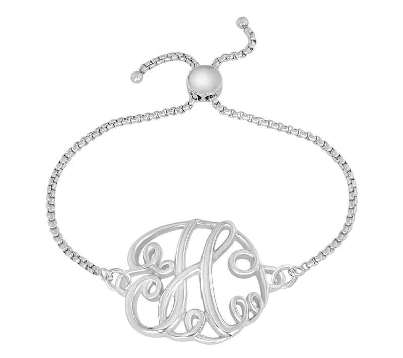 Steel by Design Adjustable Initial Bracelet — View 17
