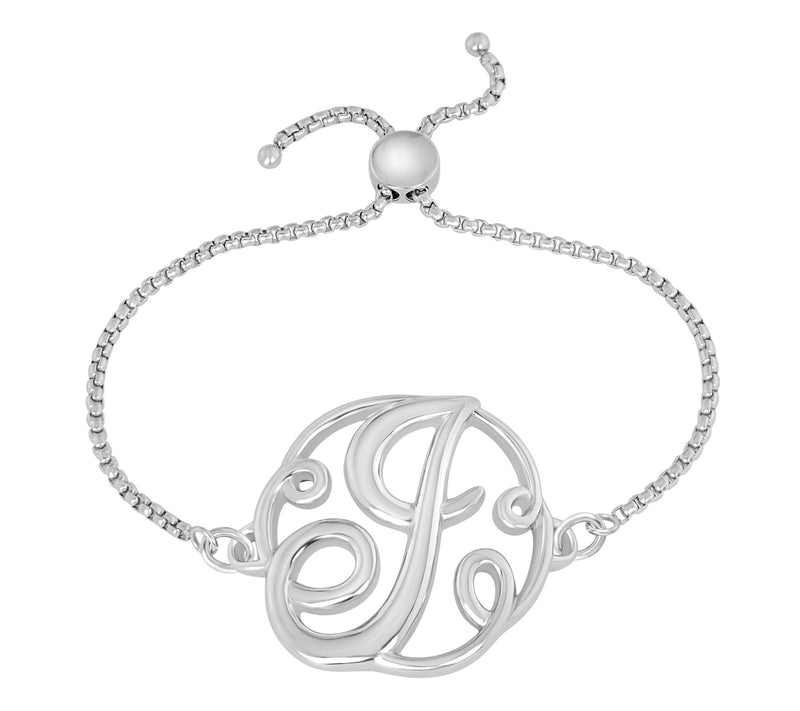 Steel by Design Adjustable Initial Bracelet — View 19