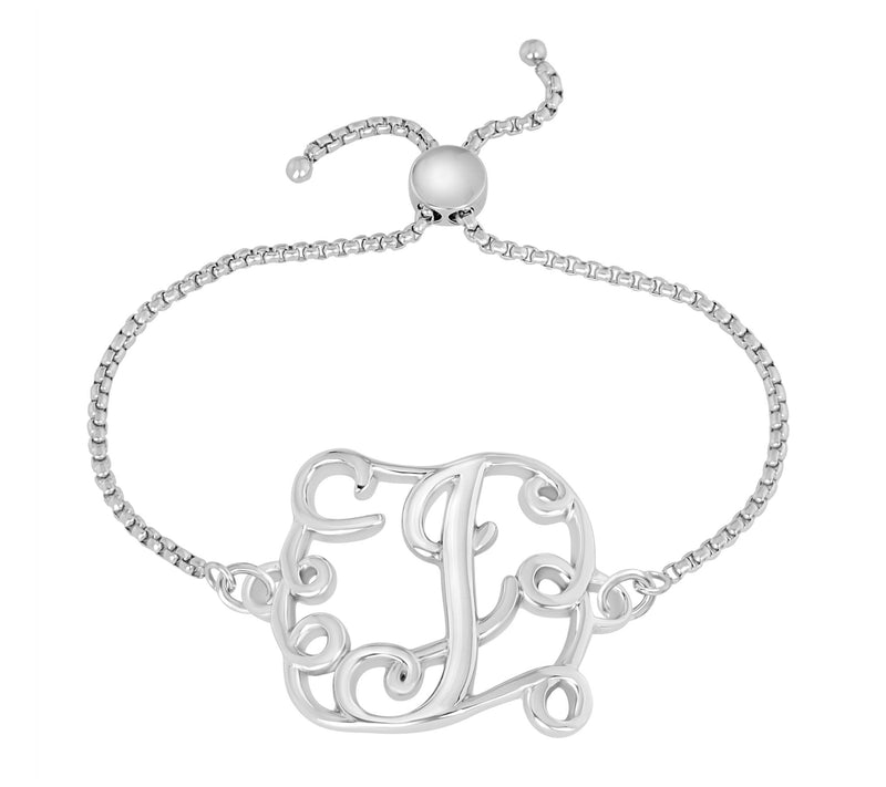 Steel by Design Adjustable Initial Bracelet — View 21