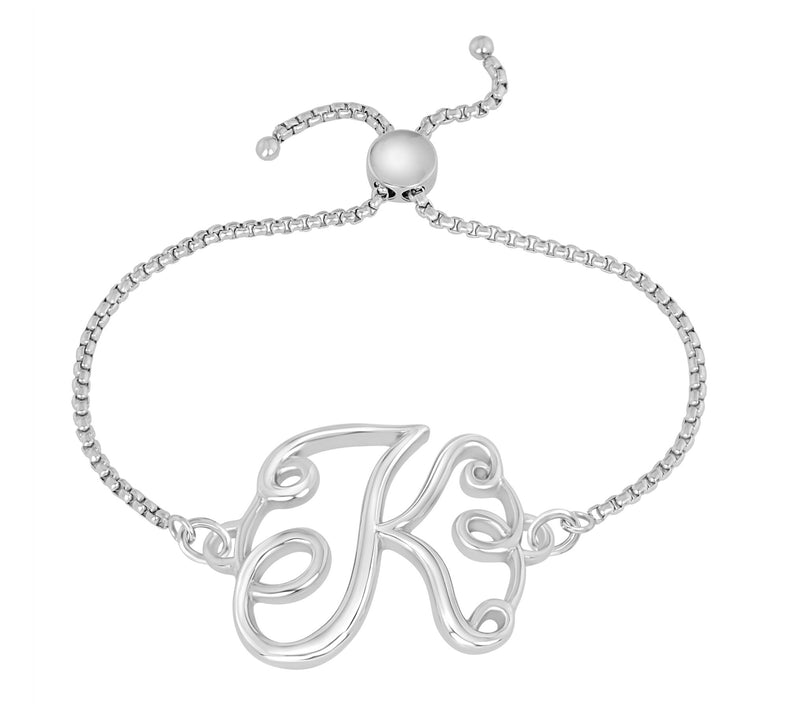 Steel by Design Adjustable Initial Bracelet — View 23