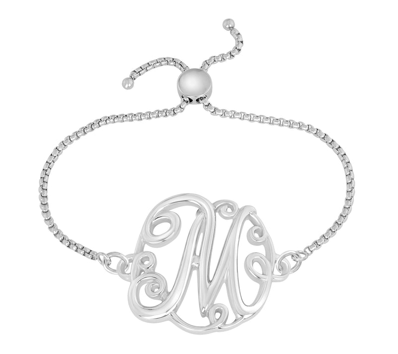 Steel by Design Adjustable Initial Bracelet — View 27